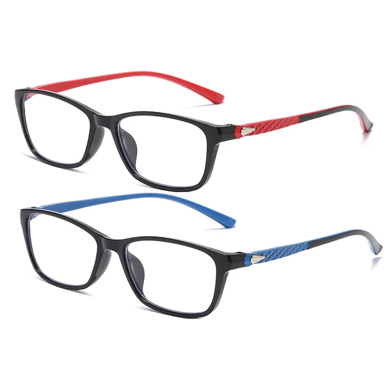 Gafas de lectura ultraligeras antiluz azul, gafas de presbicia de negocios de montura completa de alta definición, dioptrías Unisex + 1,0 a + 4,0