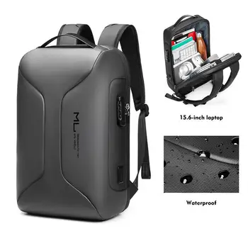 Homens 15.6 Polegada portátil mochila de negócios multifuncional grande capacidade mochila à prova dwaterproof água anti-roubo saco de viagem pacote carga usb
