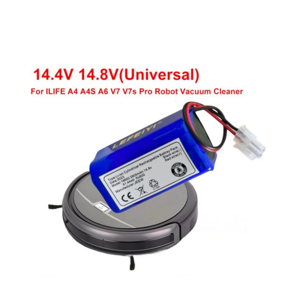 Vacuum cleaner robot battery 18650B4-4S1P-AAF-4, UR18650ZT-4S1P-AAF, iLife V7S, 4ICR19/65, Genio Luxury 500, iLife V50 Pro