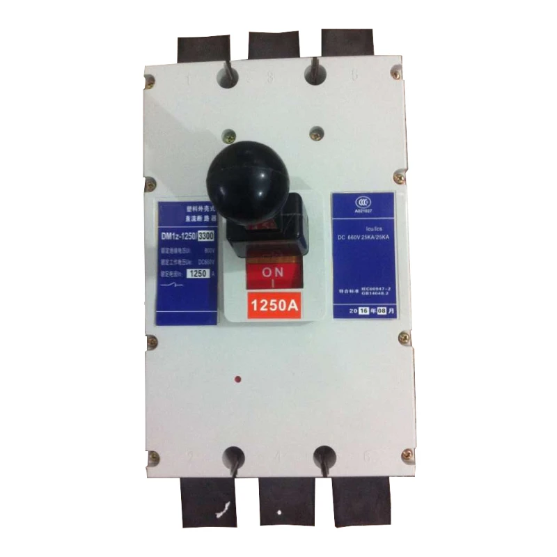 1250A 1200A 1000A 3Pole 1000V 660V 500V 250V 60V 48V 3PDirect Current Moulded Case 1250A  Circuit Breaker