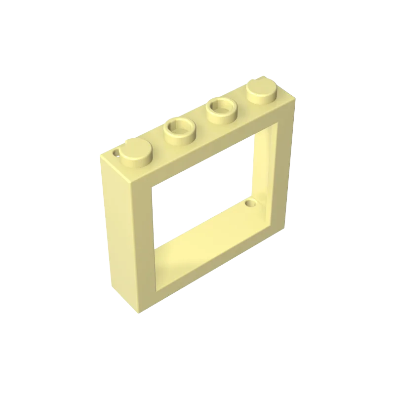 Gobricks 6556 1PC Finestra di Mattoni 1x4x3 Treno con Fori per Otturatore Parti e Borchie Solide sulle Estremità Building Block Bambini Modello Regalo per Adulti