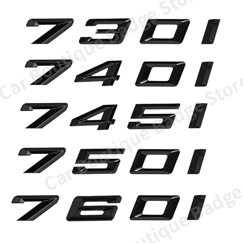 

3D ABS Car Trunk Letters Logo Badge Emblem Styling Decals Sticker For BMW 7 Series 760i 740i 745i 750i E65 E66 F01 F02 G11 G12