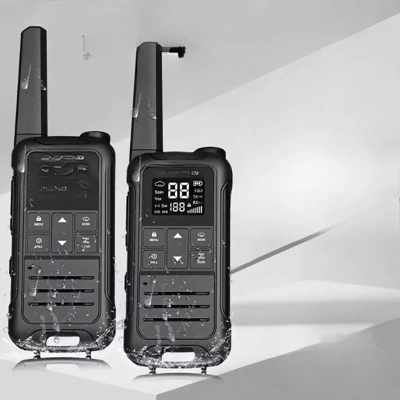 2PCS   F22 PMR 446MHz Mini Walkie Talkie Waterproof Type-C Licence-free NOAA Flashlight Portable Two Way Radio for Hunting