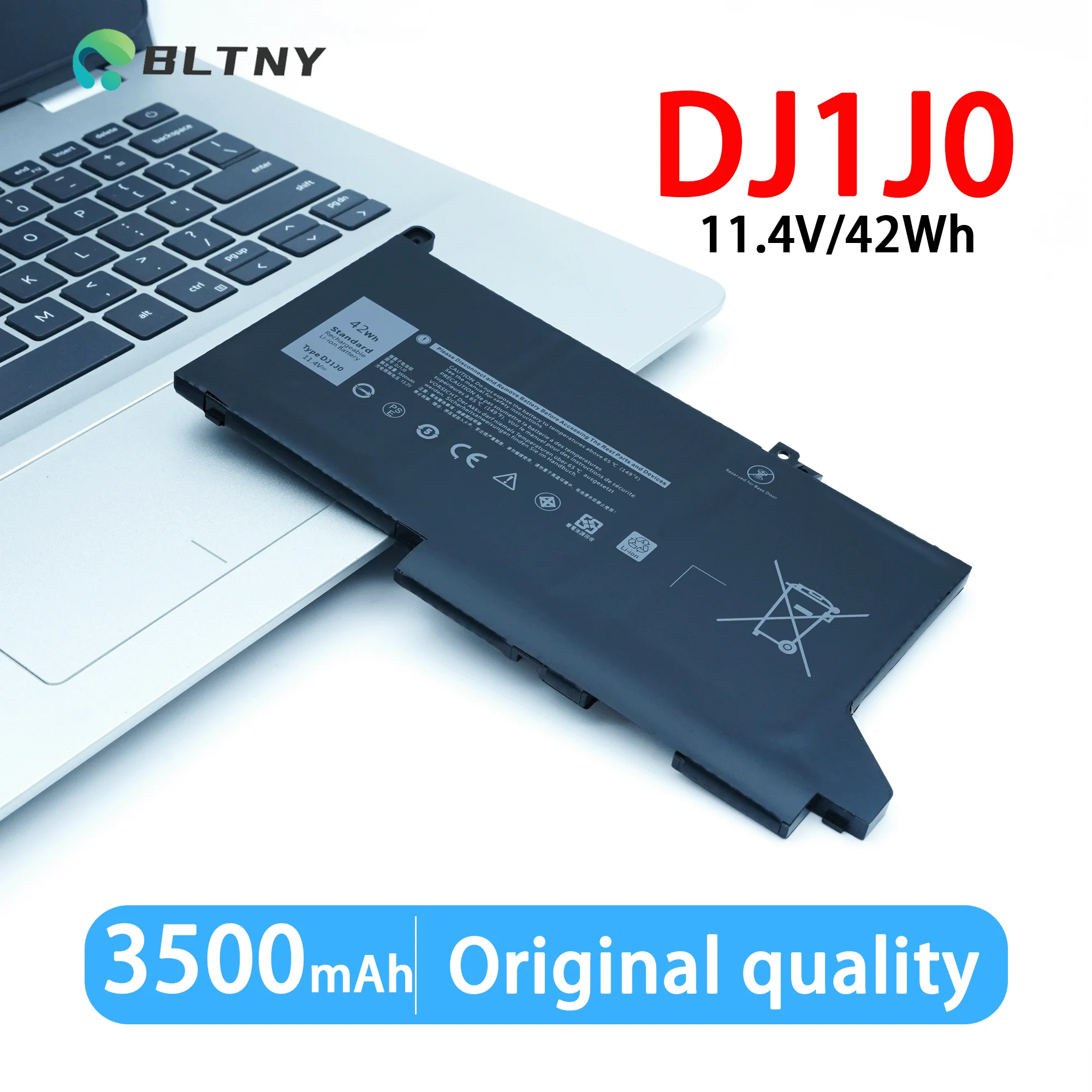 Laptop Battery DJ1J0 for Dell Latitude 12 7280 7290 E7280 E7290 13 7380 7390 E7380 E7390 14 7480 7490 E7480 E7490 Series 42Wh