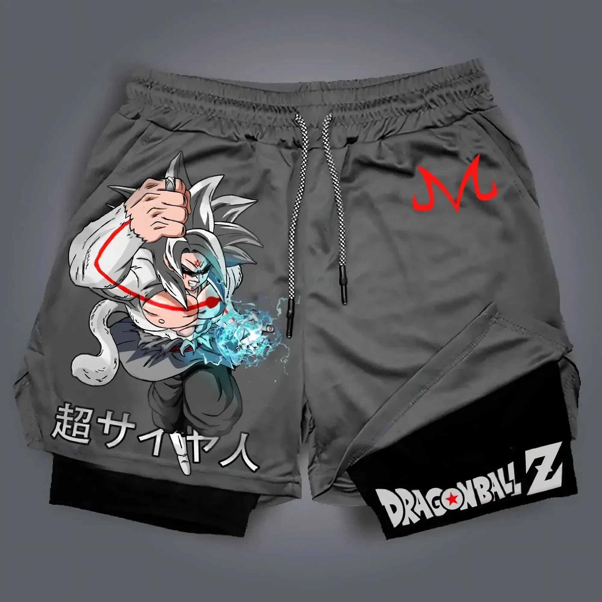 2026 Dragon Ball Anime Men's Shorts Double Layer 2-in-1 Breathable Quick-Dry Beach Pants New Summer Y2k Fitness Sports Pants view 5