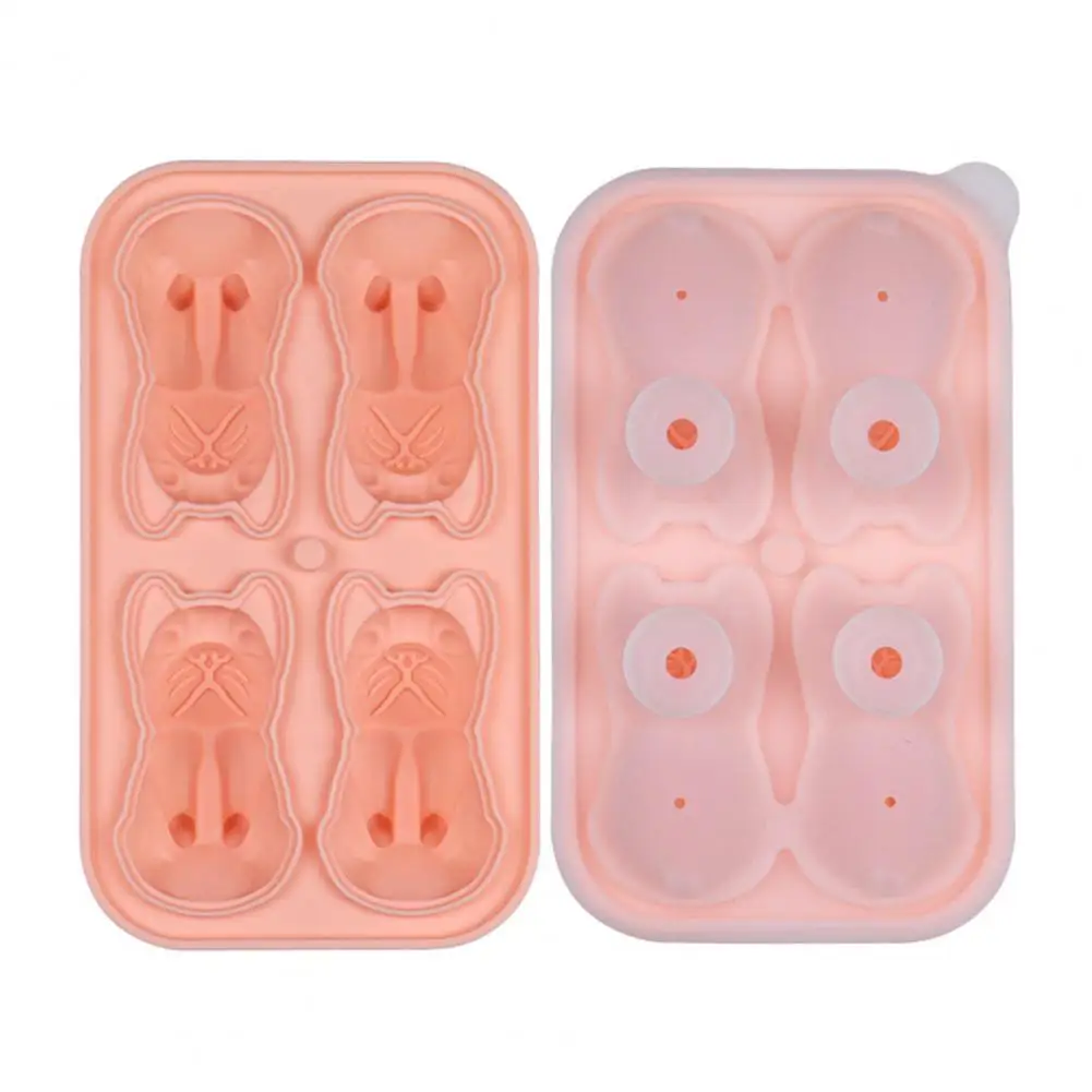 

Party Ice Cube Mold Pet Dog Shape Silicone Ice Mold for Slow Melting Cocktails Food-grade Dishwasher Safe 3d Grid for Unique