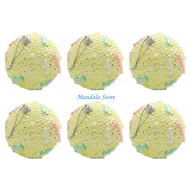 

U2JC 6 Pcs Creative Christmas Ball Ornament Christmas Tree Decorations Hanging Ball For Indoor Outdoor Holiday Decorations