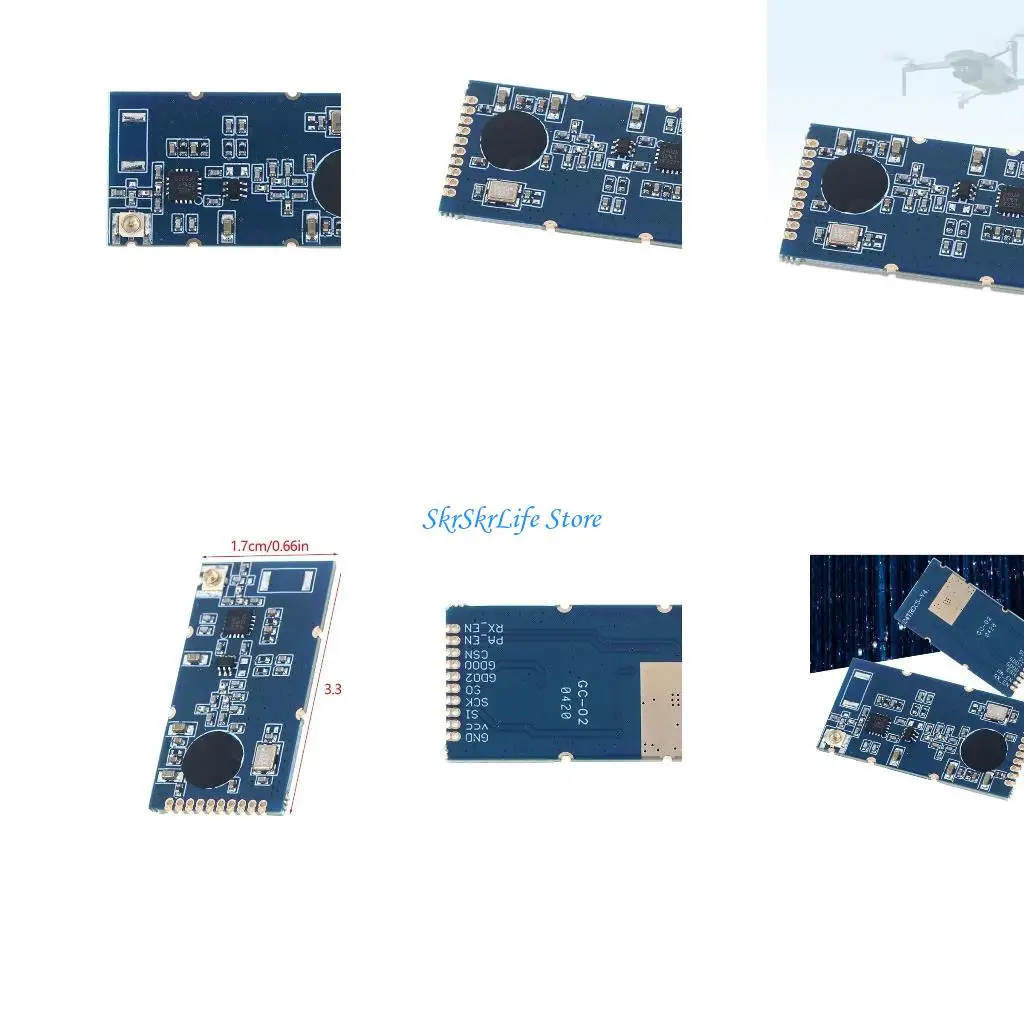 

E65E CC2500 2.4GHz Wireless Transmitter Module Circuit Board for Long Distanced FPV CC2500 Flight Control Module Plate