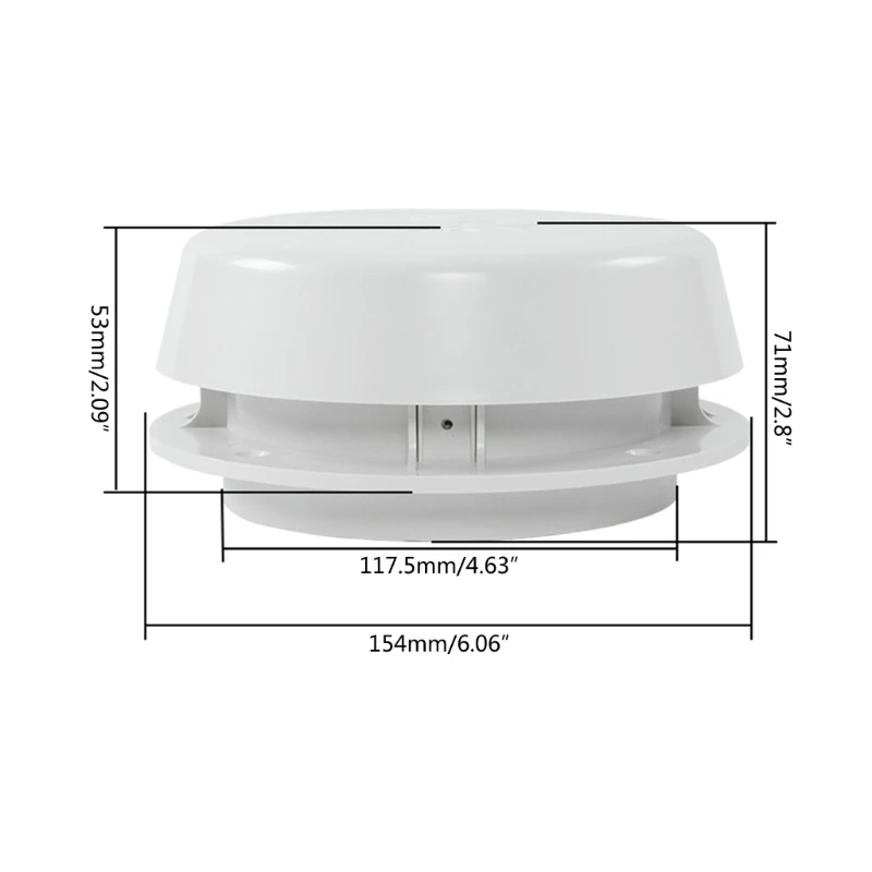 

Plumbing Vent with/without Screen Vent Replacement Sewer Vent Easy Installation with 15.4cm Diameter