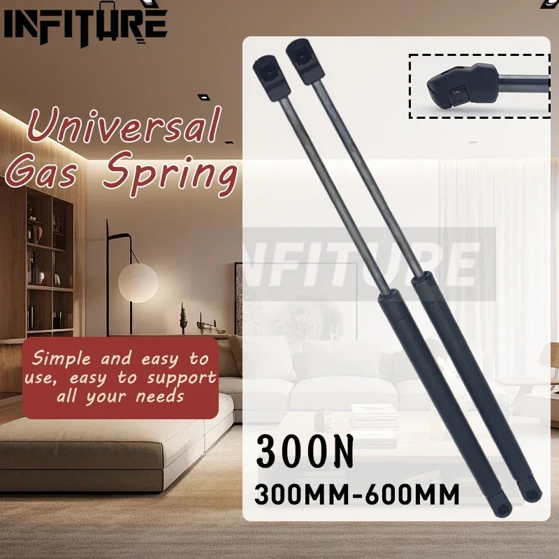 2pcs 300N 300/350/400/450/500/550/600mm Car Gas Struts Spring Shocks Lift Supports RV Windows Storage Damper Camper Back Window