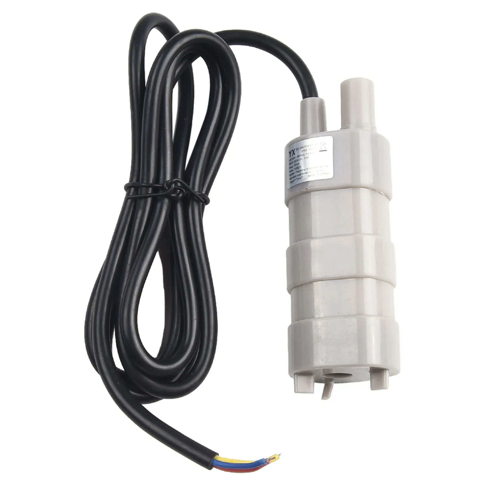 1pc Portable Grey Submersible Water Pump Multifunctional Pump Replacement Accessories 1000L/H 12V 3.8cmx3.3cmx150cm