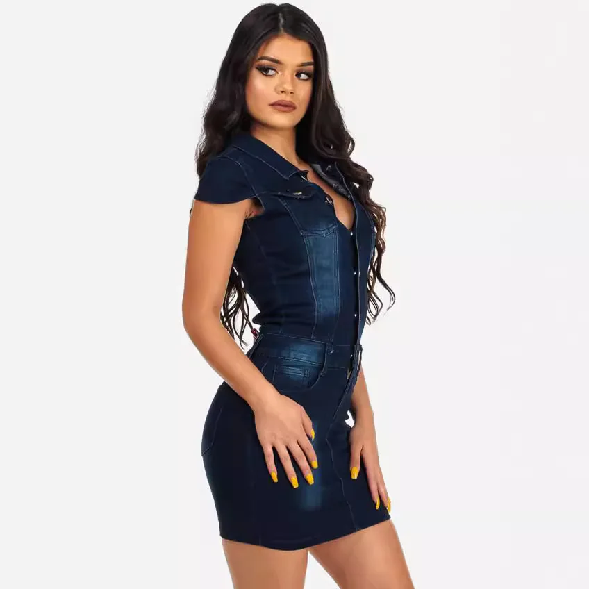

Mini Dress Women Denim Dresses High Waist Sexy Slim Fit Bodycon Vestidos Streetwear Y2k Sleeveless Elegant Summer Mom Jeans