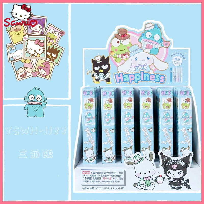 

Sanrio Series Concave And Convex Neutral Pen Bookmark Box Lucky Draw High Appearance Level Cute Student Pen Stationery Wholesale