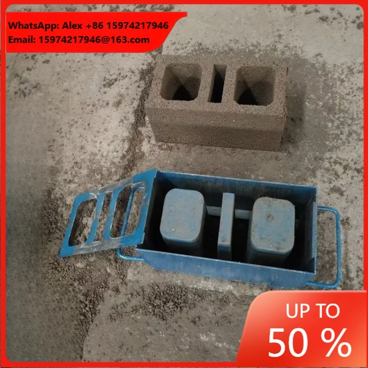 Banrong Manual Concrete Block Moulds Making Concrete Maker Wall Block Molds Mini Electric Brick Making Machine
