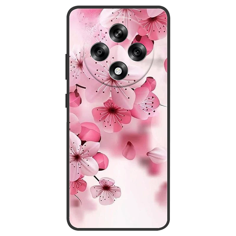 Capa para oppo a3 pro 5g capa protetora de silicone legal para oppo a3/oppoa3 pro 5g protetor de pára-choques flores fundas coque