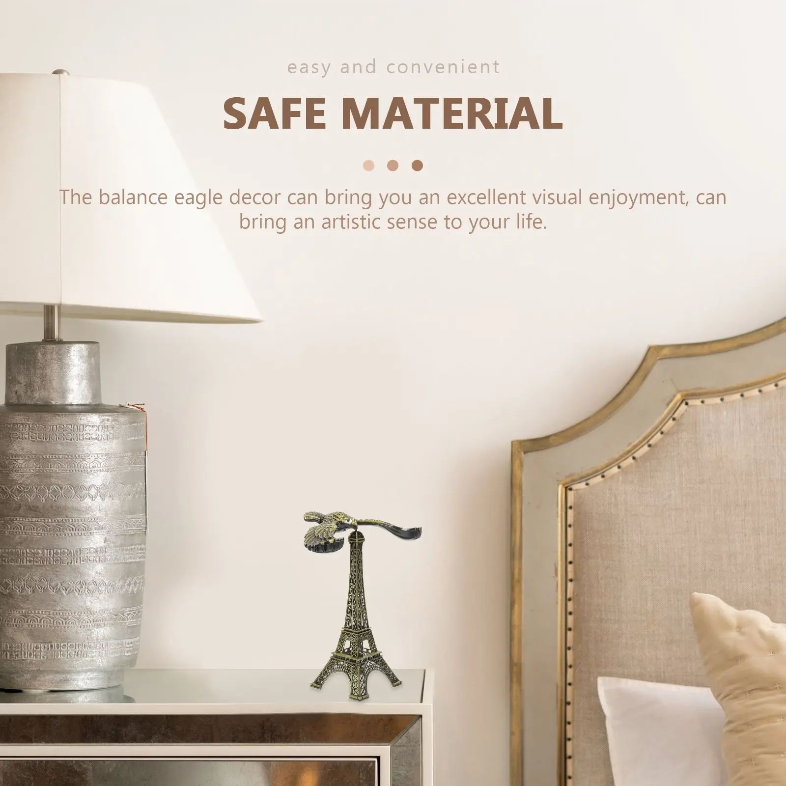 

Balancing Eagle Toy Decor Decoration Metal for Table Desktop Birds