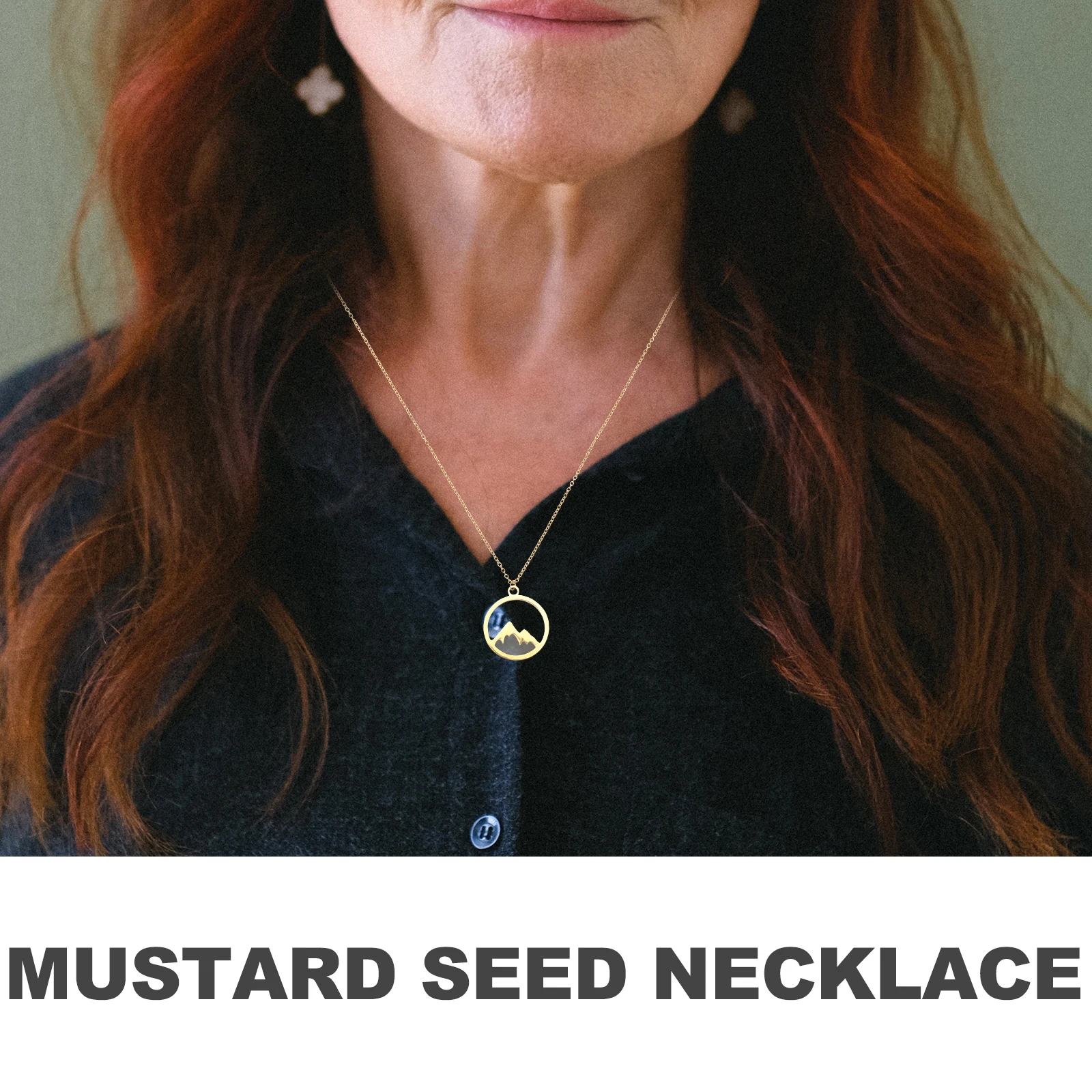 

Mountain Pendant Necklace For Women Statement Simple Jewelry Clavicle Chain Faith Charm Necklaces Trendy Mountain Jewelry Gift