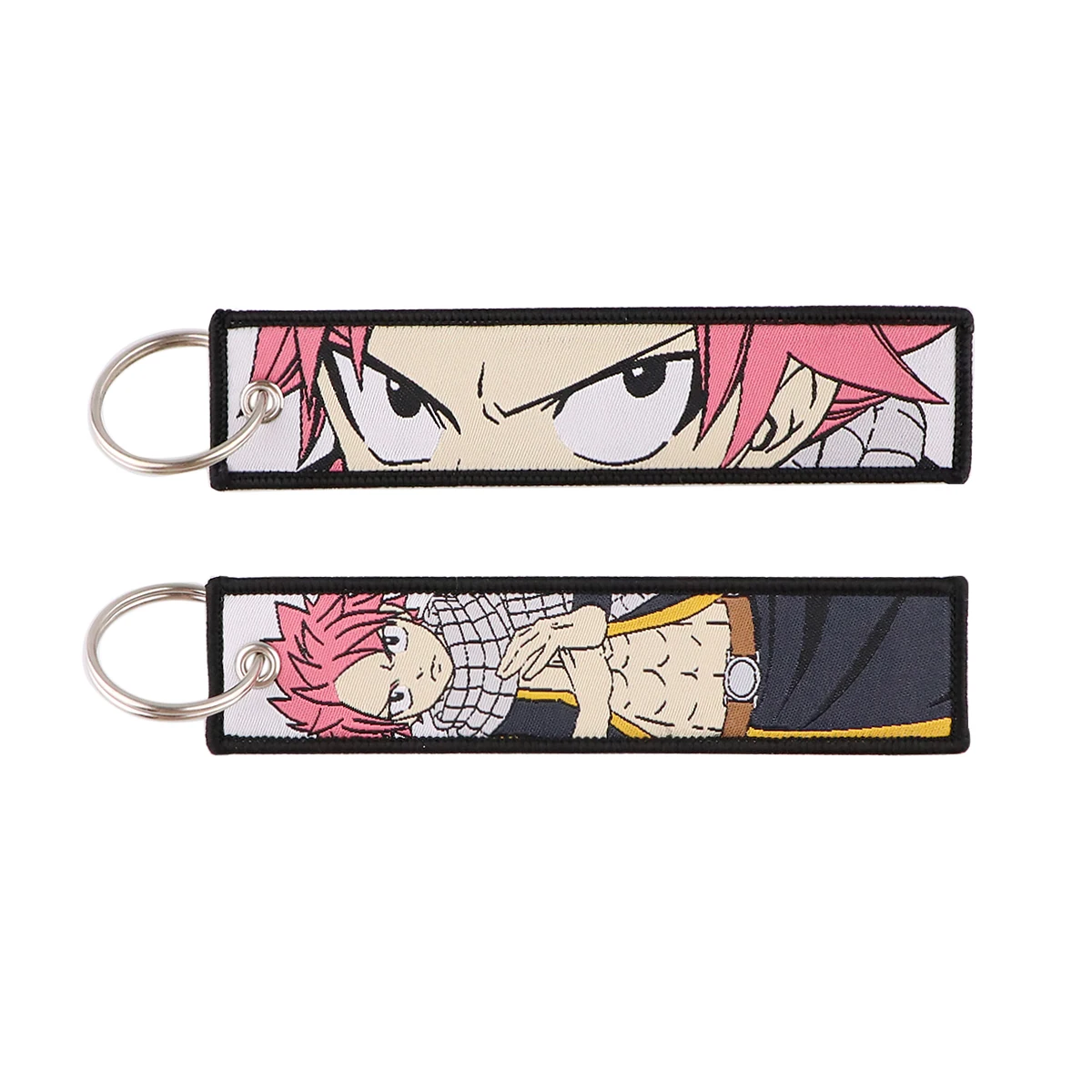 1 Stück japanische Anime-Serie, bestickte Schlüsselanhänger, Jet-Tag, Schlüsselanhänger für Motorräder, Autos, Rucksack, modisches Schlüsselanhänger-Zubehör