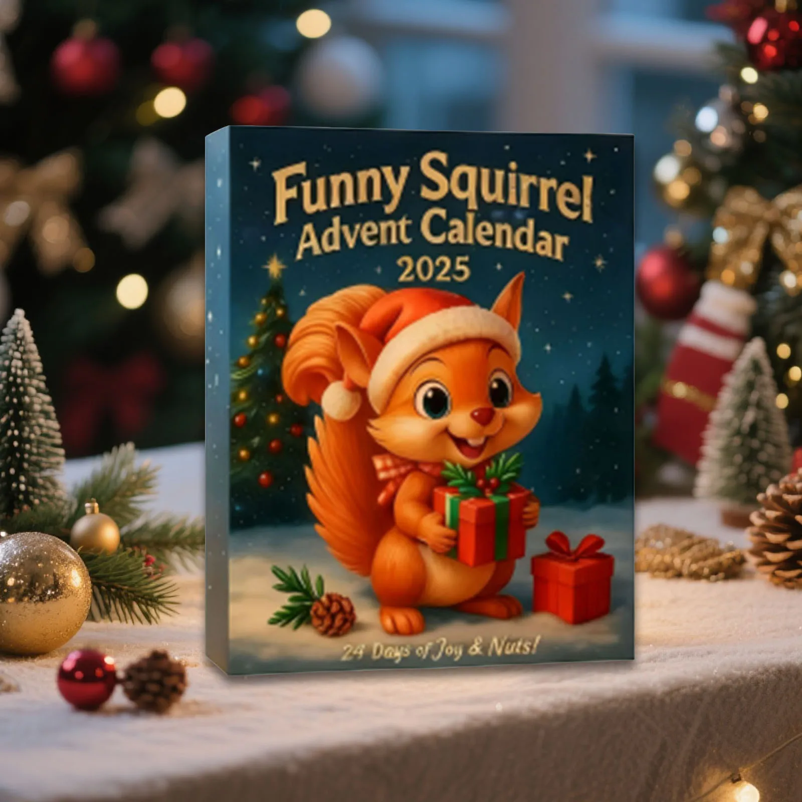 لعبة الطبخ مضحكة السنجاب تقويم القدوم تشريح عيد الميلاد العد التنازلي قلادة تحتوي على 24 مؤقت أكريليك المطبخ يختتم #5