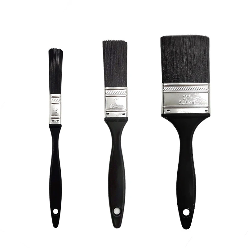 3pcs Thickened Paint Brush Apply Evenly Cleaning Tool Plastic Handle Brush Plastics Solid Wall Brushing Tools Wall Painting