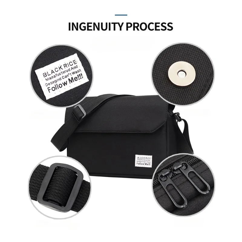 Minimalist Flip Shoulder Bag Fashionable Korean Postman Bag Versatile Casual Wide Shoulder Strap Crossbody Bags for Women