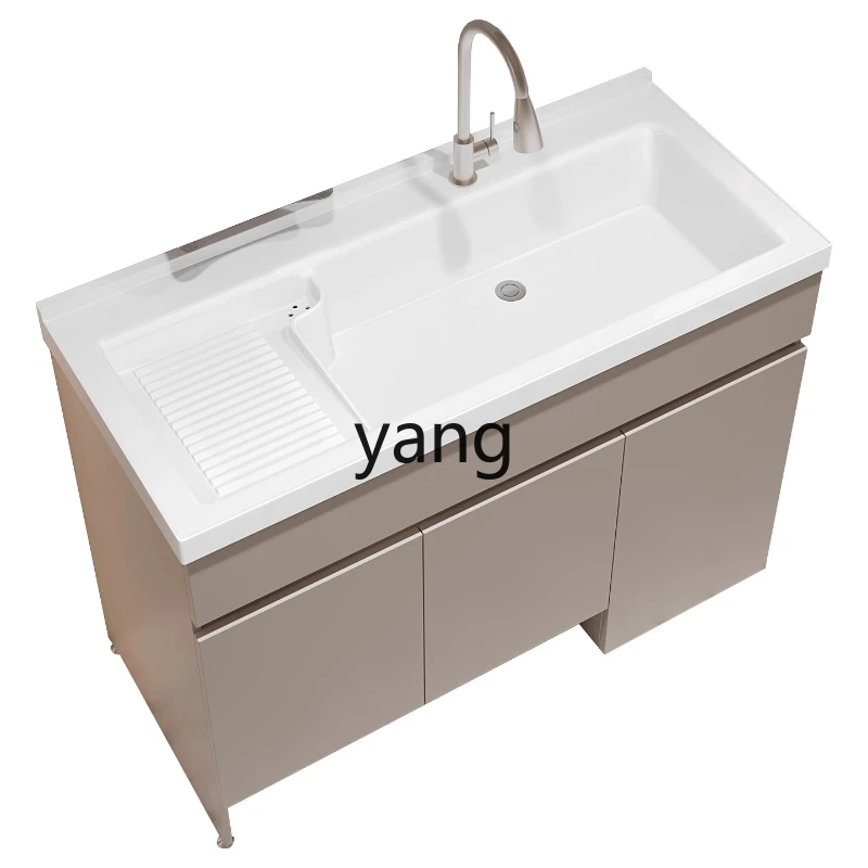 

TGF Honeycomb Aluminum Balcony Washing Machine Integrated Cabinet Combination Floor Sweeper Bathroom Washbasin