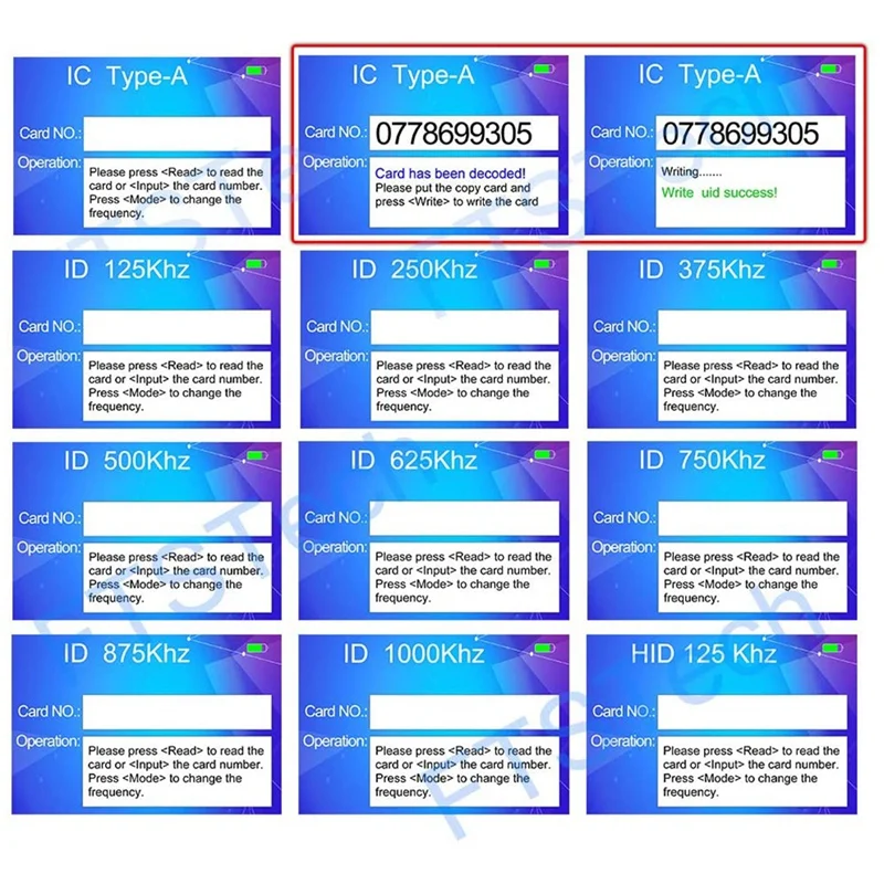 TTKK 휴대용 USB RFID ID IC 카드 라이터, 전체 디코딩 기능, 핫 이중 주파수 쓰기 태그 포함, 10 개, 2-in-1