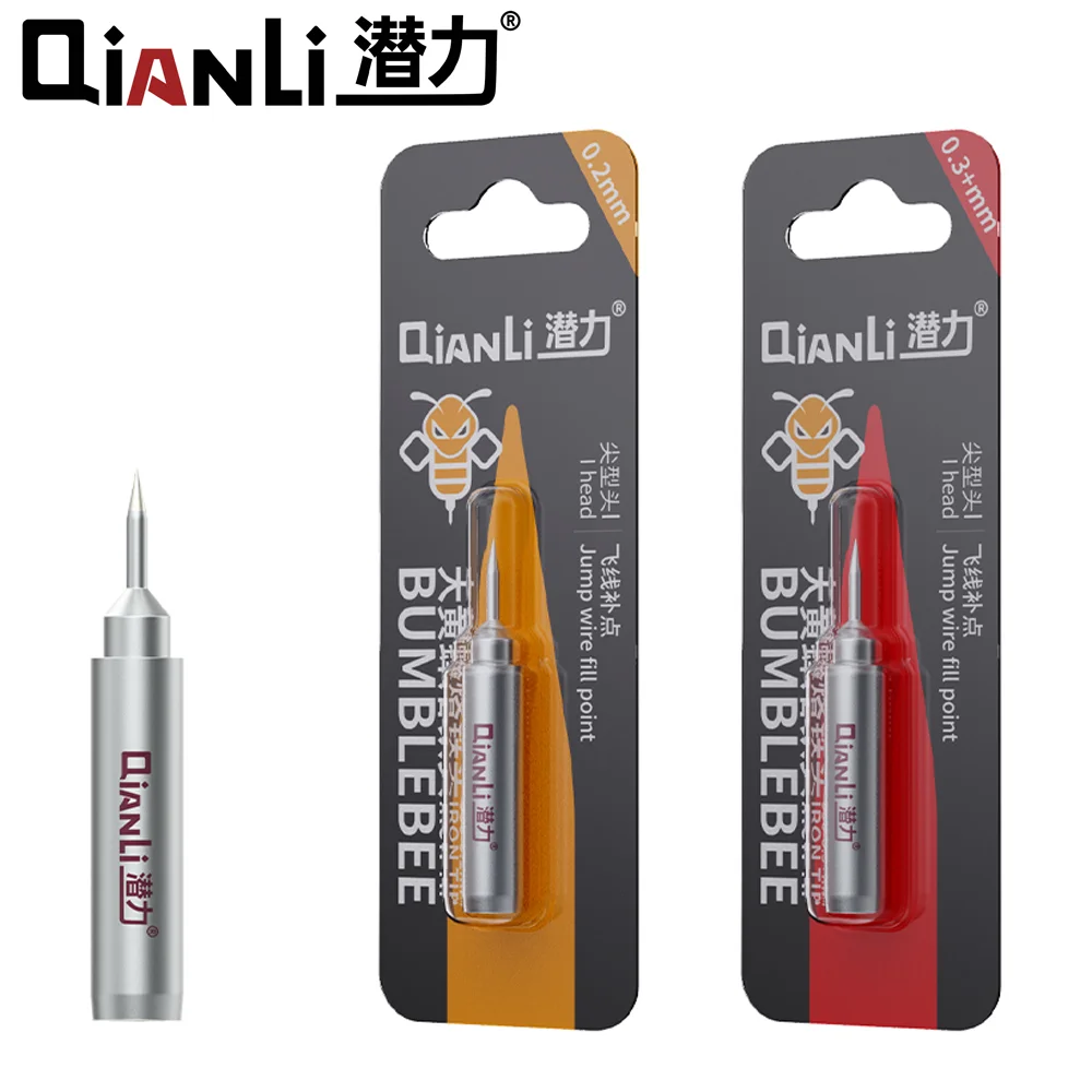 QianLi BumbleBee Iron Tip 0.2 0.3 0.4 mm Tip I J K Tip 936 Bumblebee Jump Wire Soldering Station Glue Mobile Phone Welding Tools