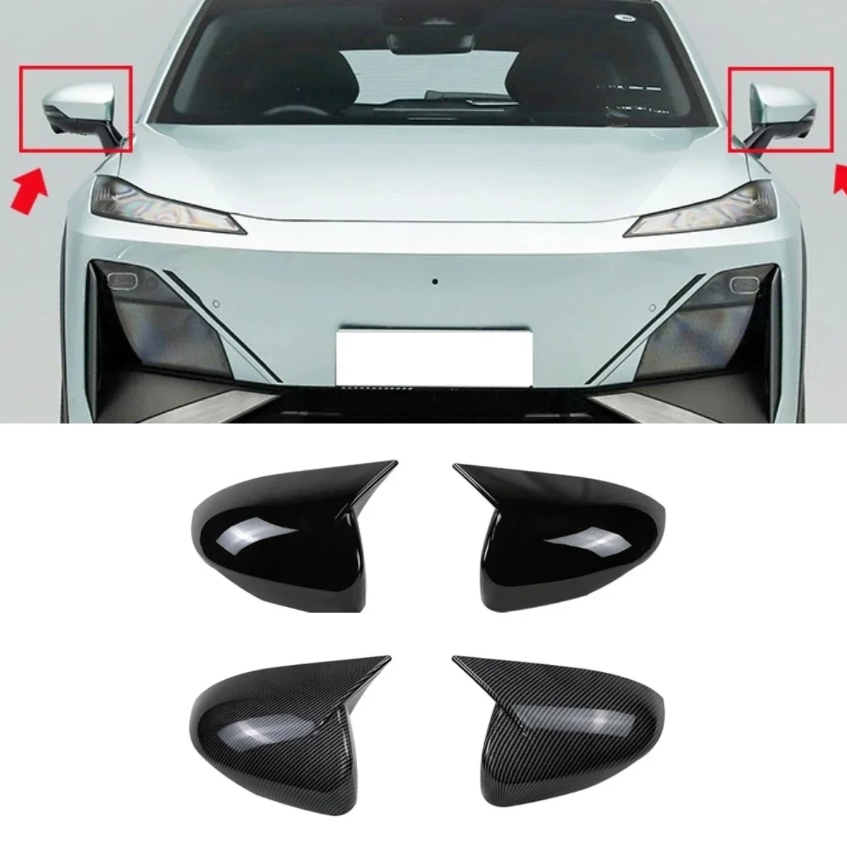 

Car Rearview Cover Protect Side Rear View Mirror Cover Caps For Deepal S07 Body Kit Exterior Part Car Accessories