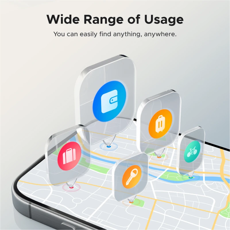 UGREEN FineTrack (tylko dla iOS) Lokalizatory Air Tracker, 1-letnia bateria USB-C z możliwością ładowania, lokalizator Bluetooth kompatybilny z Apple Find My — zdjęcie produktu 6