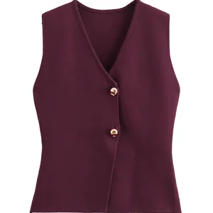 Zevity Women Fashion V Handless neck Gold button Mesh Women Women's Shirt Chic Solid Color Slim Cardigan Blouse Tops LS6273 10 Main Sales Gold Blouse - №1