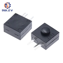 Flashlight Button Switch YT-213WD 213WD Lateral 3Pins Feet 12 * 12 mm Self-Locking Switch NO-OFF-ON 2 Open 1 Close 30V 1A