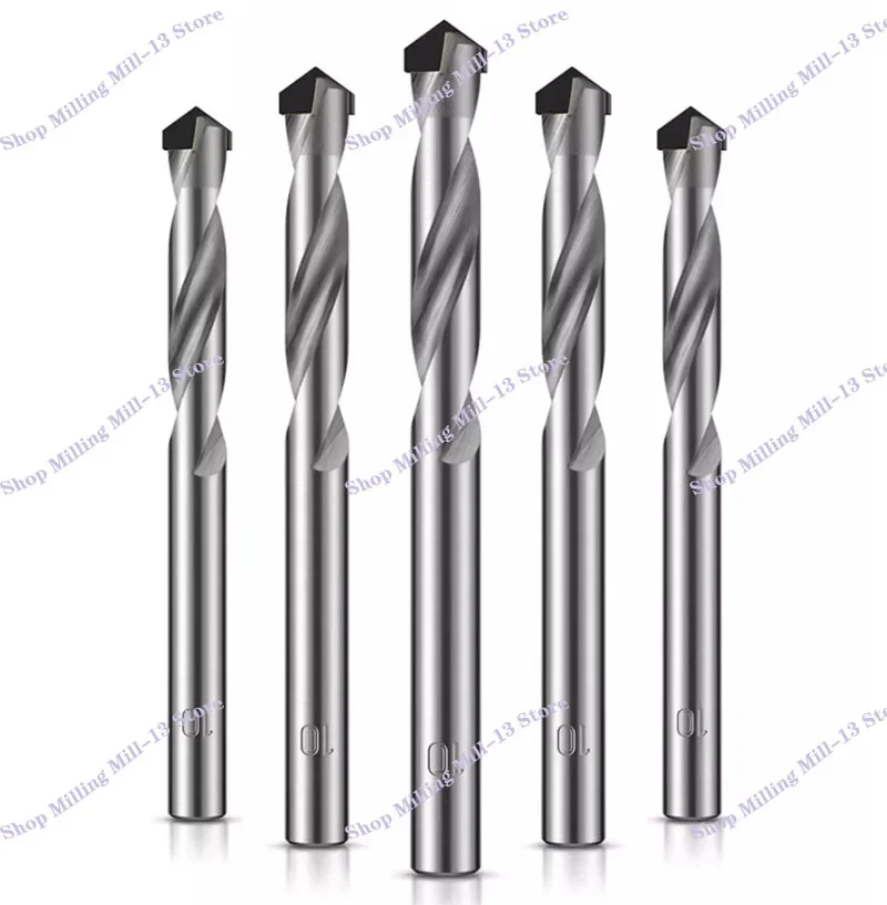 Carbide Alloy Drill Tungsten Steel Twist Drill Bit Wood Metal Hole Cutter For CNC Lathe Machine Drilling Tools Suit