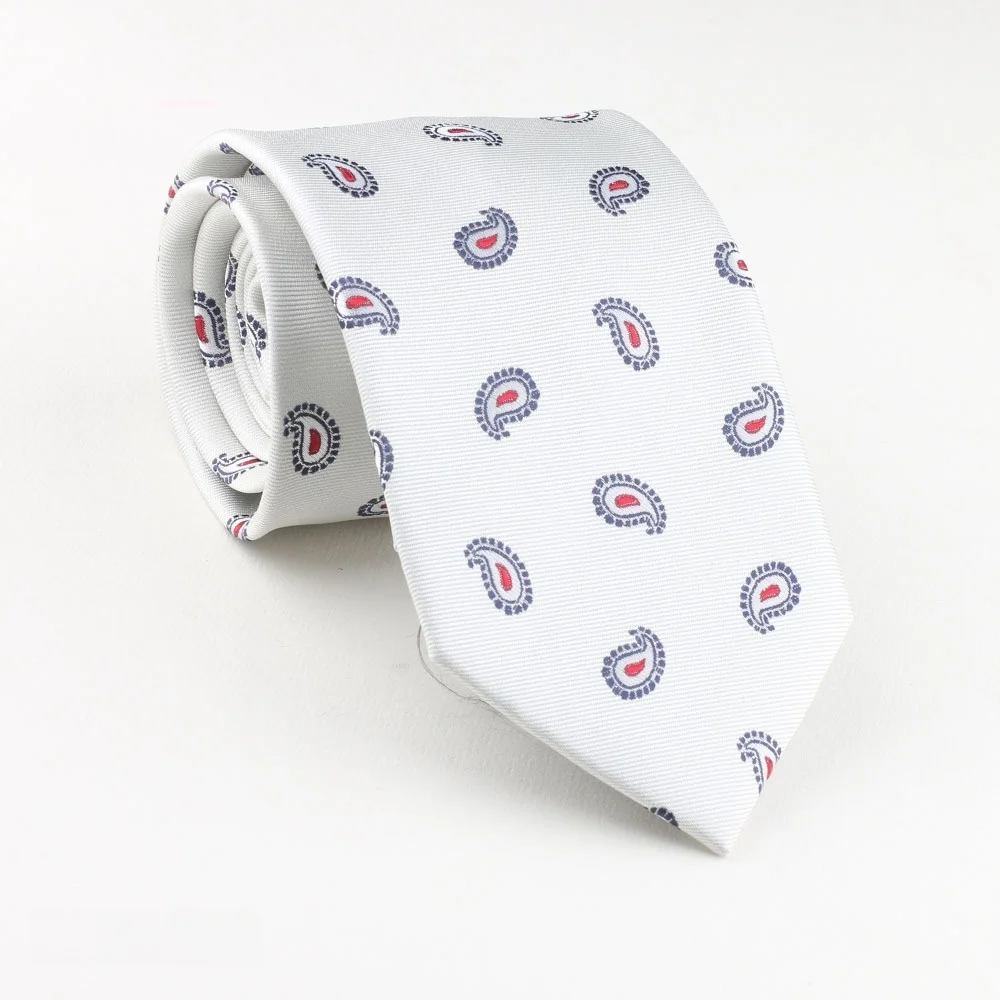 عالية الجودة الرجال الجاكار التعادل الحيوان بيزلي هندسية 8 سنتيمتر ربطة العنق اكسسوارات ارتداء اليومي قميص دعوى Cravat الزفاف رابطة عنق