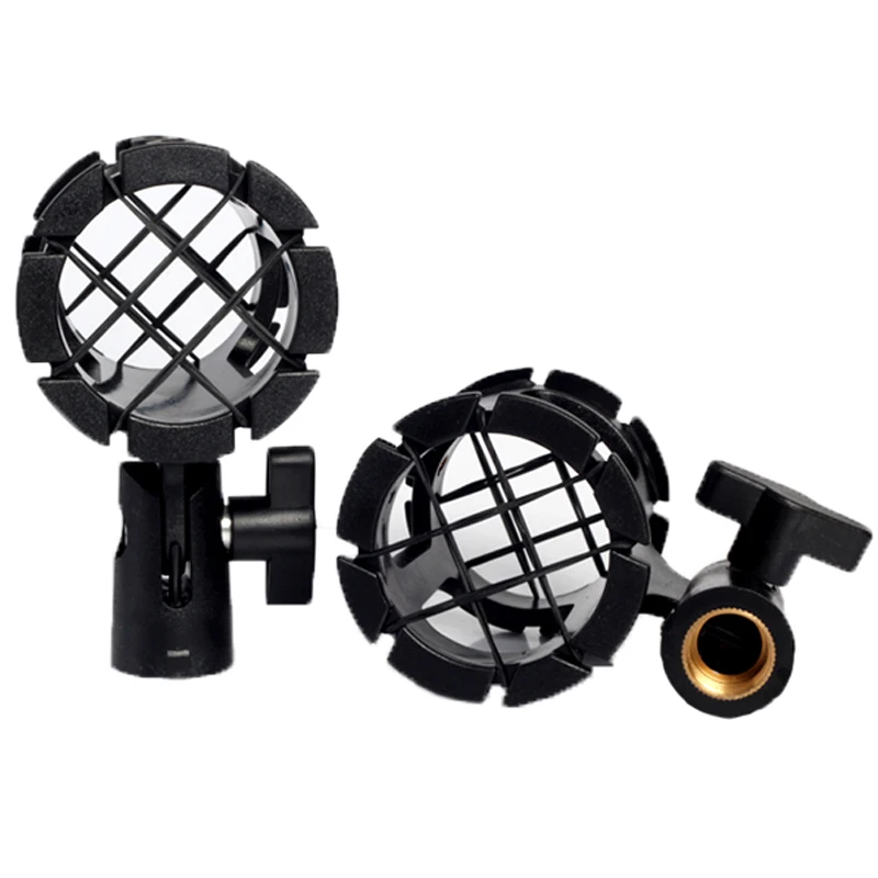 Camera Hot Shoe Bearable Handheld Condenser Microphone Shock Mount Clip Mic Holder Stand for RODE NTG2 NTG3 NTG4 accessories