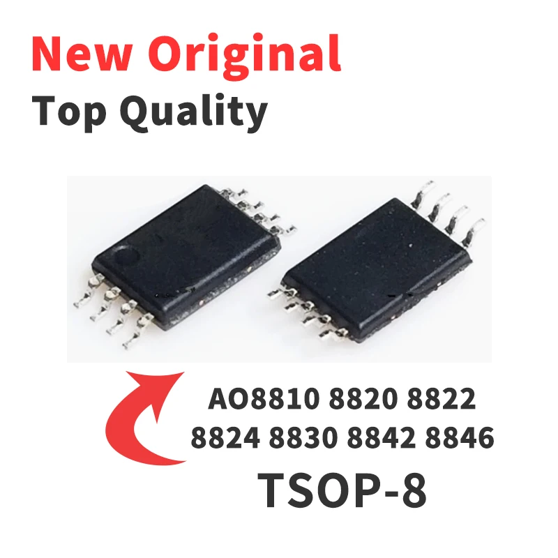 10 Pieces AO8810 AO8820 AO8822 AO8824 AO8830 AO8842 AO8846 SMD TSOP8 New Original Chip IC