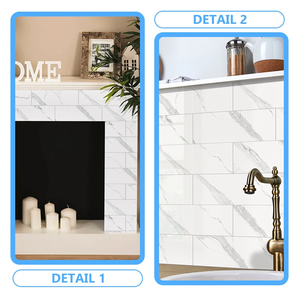 

9Pcs Self Adhesive Foam Wall Stickers Decorative 3D Tile Foam Stickers for Kitchen Bathroom Bedroom Oil Resistant Wall Decor