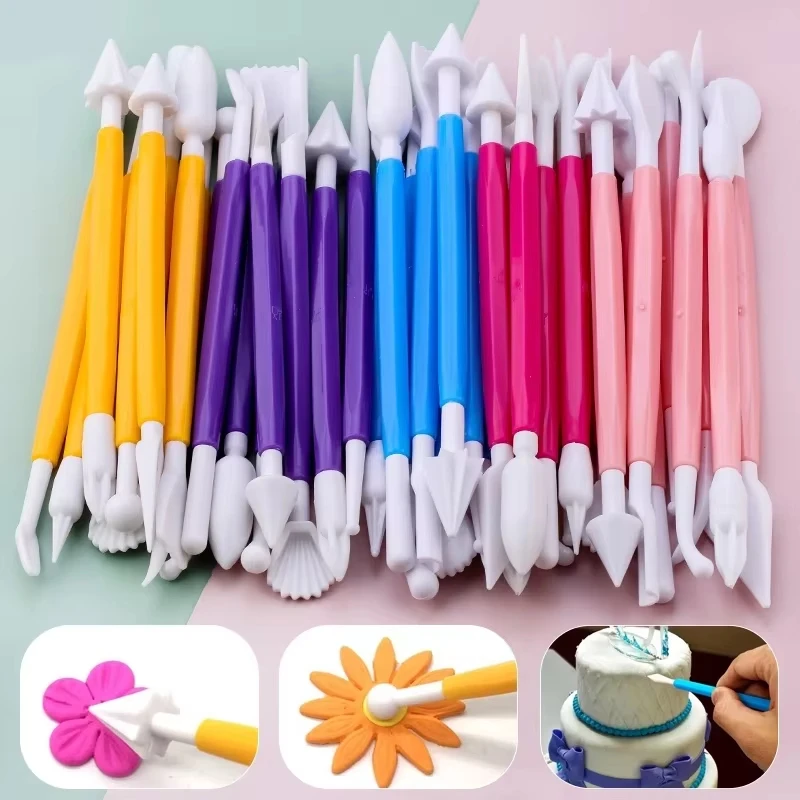 8 Piece Fondant Cake Pastry Engraving Cutter Multiple Patterns Flower Candy Craft Styling Tools Clay Fondant Cake Decorating