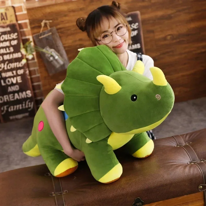 Cute Dinosaur Plush Toys Fat Dinosaur Stuffed Animals Dolls Soft Plush Big Dino Tyrannosaurus Birthday Gifts for Kids Girls Boys