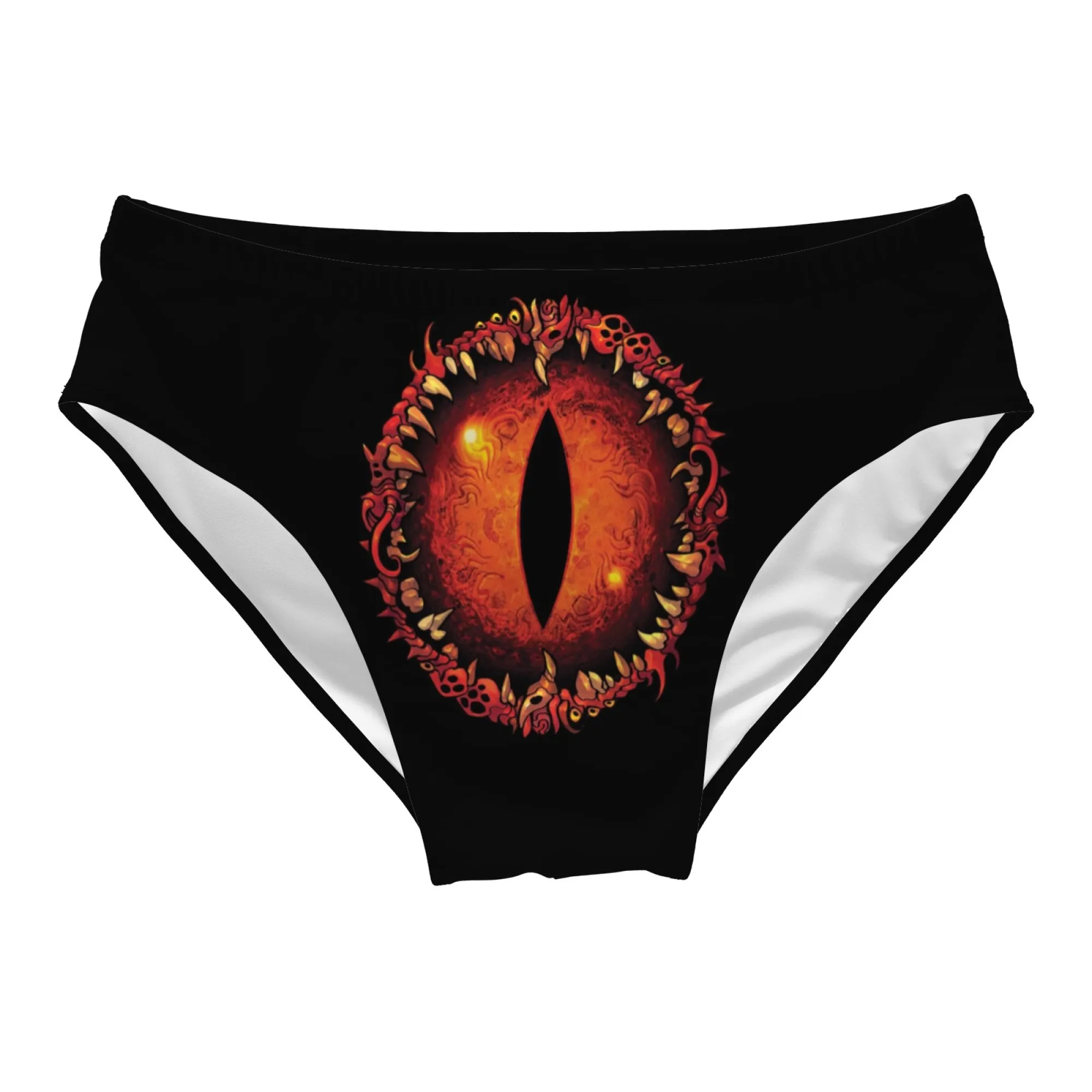 Fantasy Demon Eye Socks Quick-drying Breathable Non-slip Men's Triangle Swim Trunks Water Sports Surfing Fitness Novel Swimwear