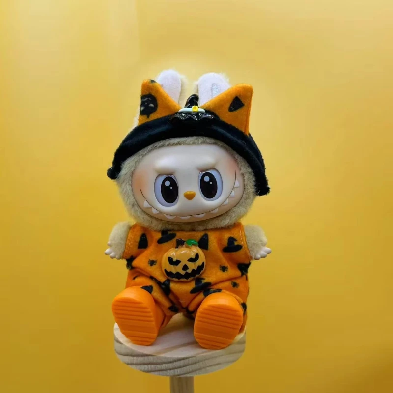 

For Labubu Only Clothes Pendant Doll Clothing 17cm Skirt Dressing Set Halloween Baby Dolls Cute Toy Gift Wings Fashion Trend