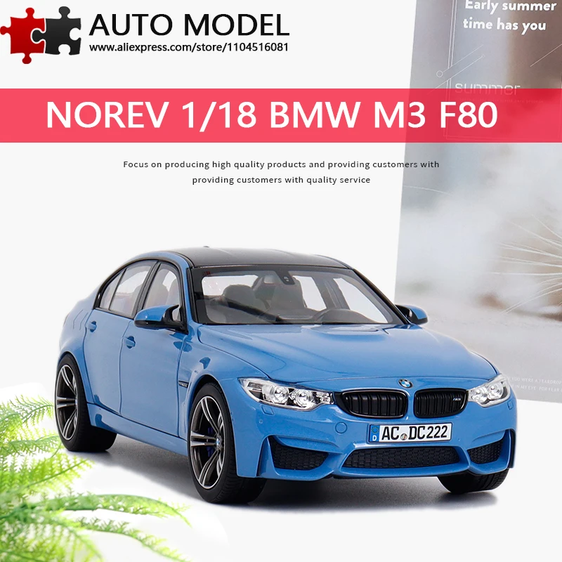 

2017 Bmw M3 F80 Competition Fifth Generation M3 Four-Door Sedan Simulation Alloy Car Model with Fully Openable Doors Norev 1:18 Die-Cast Metal Scale Model Adult Toy Boys' Gift