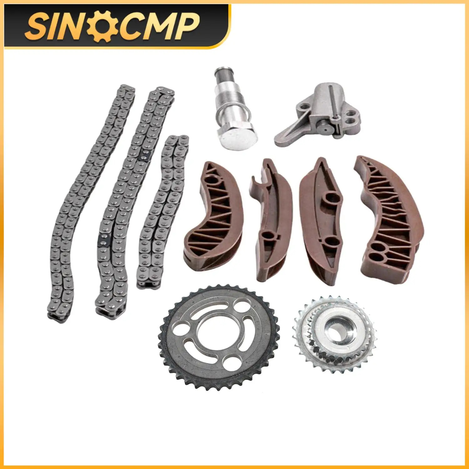 1set Engine Timing Chain Kit 11317797898 13528573158 11317797899 13528573159 For BMW N57 X3 X4 X5 X6 Auto Accessories