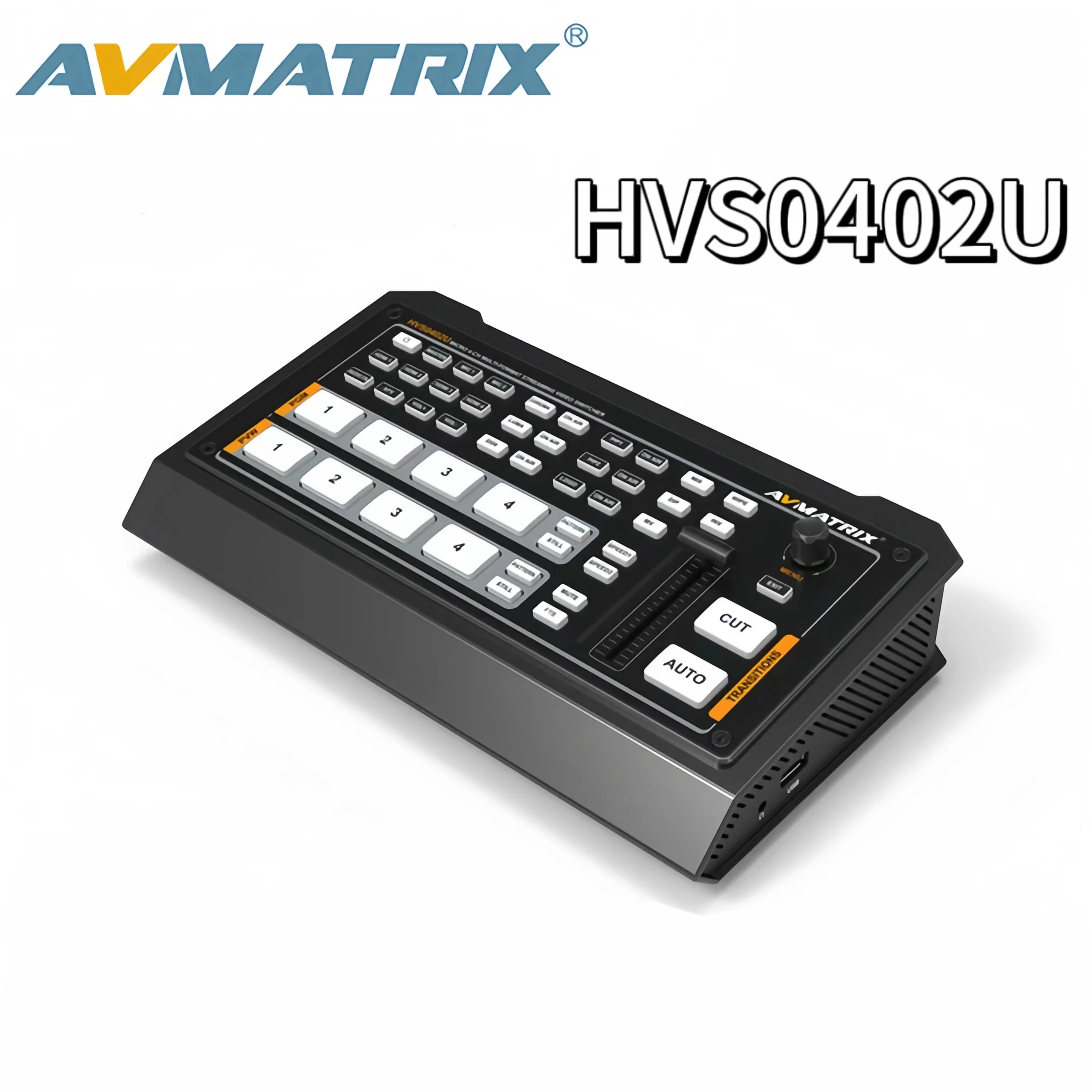 Avmatrix HVS0402U Micro 4Channel HDMI-compatible Live Streaming Video Switcher Mixer with Luma Chroma Key VS ATEM Devicewell BMD