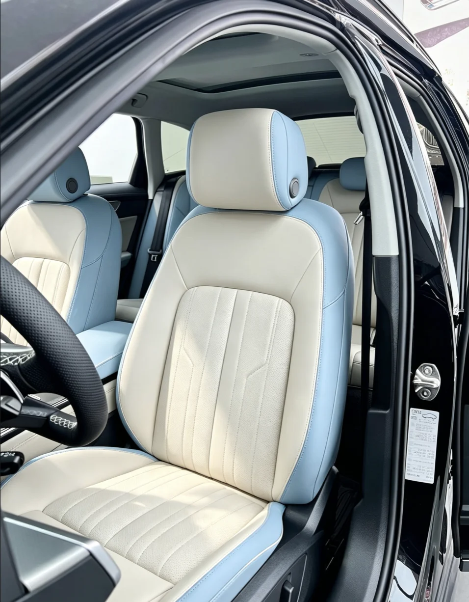 Für Audi A6 C8 2020 Maßgefertigte Autositzbezüge Luxuriöses Nappaleder 100% Passgenau Innenausstattung 360 ° Vollständige Abdeckung – Detail 6