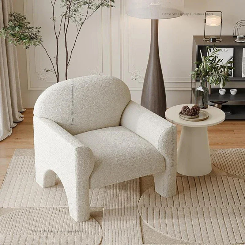 

Cream Style Accent Living Room Chairs Ergonomic Modern Luxury Velvet Living Room Chairs Sofa Relax Home Furniture Cadeiras LLLC