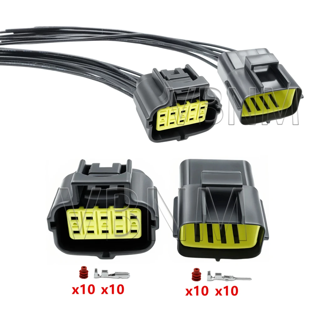 10 Pin 174655-2 174656-7 174657-2 Auto Parts AC Assembly Automobile Electrical Connector Car Waterproof Wiring Adapter