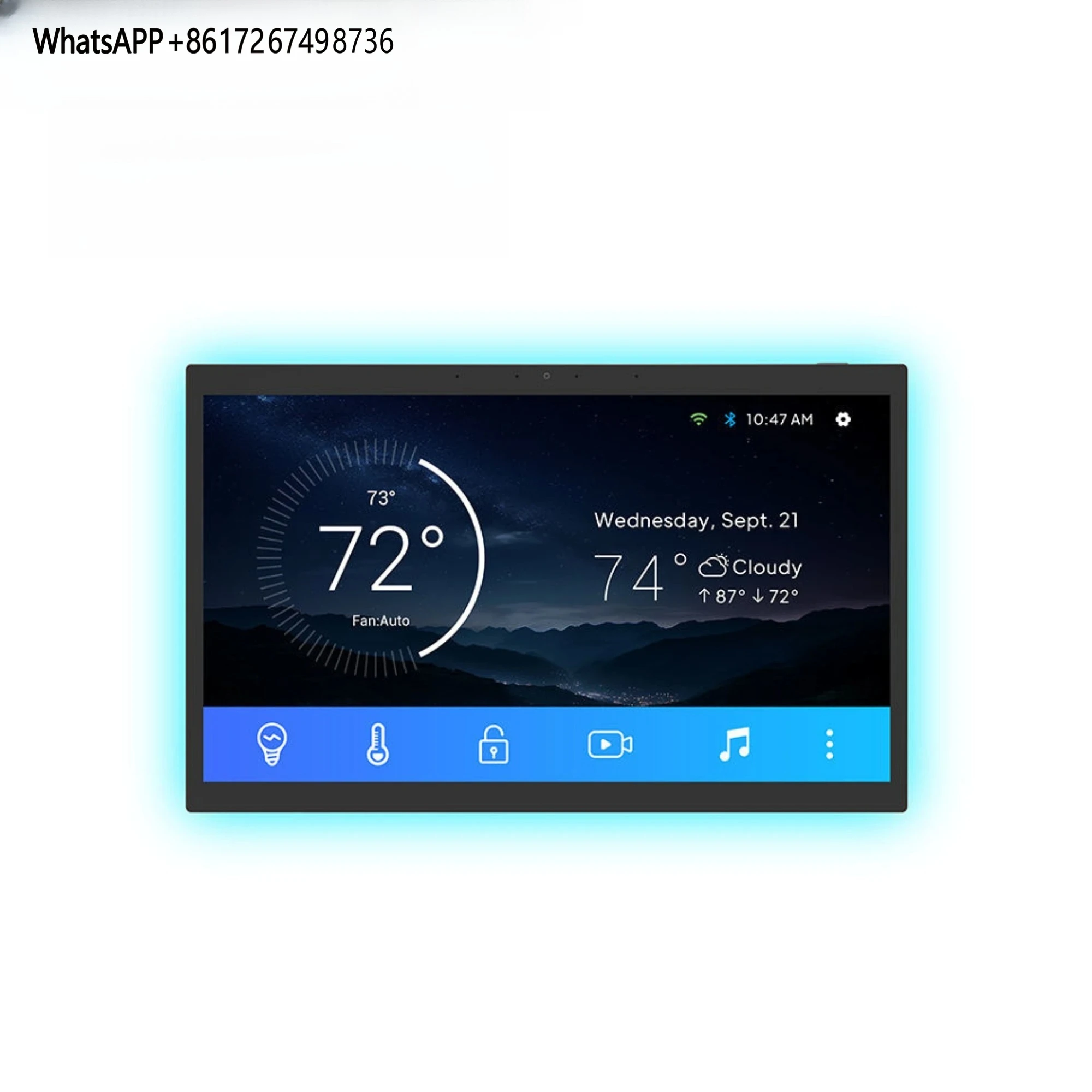 

SMT156 Автоматизация Ho-me/Hotel 15,6-дюймовый сенсорный экран And-roid 13, дисплей управления Sm-art с четырехъядерным процессором RK3566 1920*1080