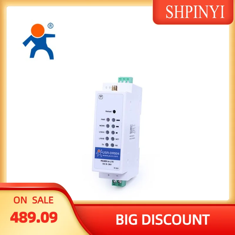

USR-DR504-EC Промышленные сотовые модемы 4G LTE RS485 на DIN-рейке со слотом для SIM-карты