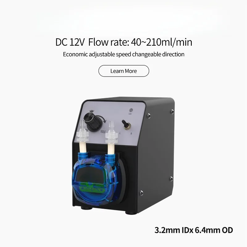 Kamoer KCP PRO2-N40 Peristaltic Pump 12V 50-260ml/min DC Motor Low Flow Variable Speed ​​Liquid Pump For Laboratory 4mmx7.2mm